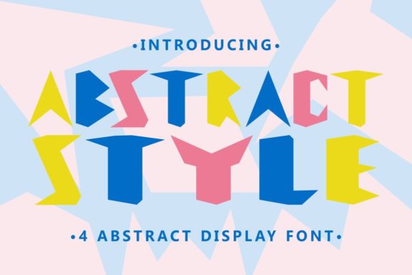 Abstract Style: A Bold and Adventurous Display Font