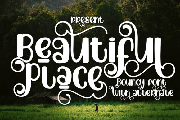 Beautiful Place: A Whimsical Display Font for Creative Makers