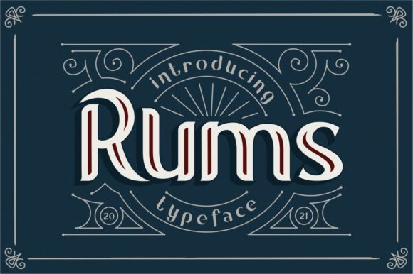 Bring Your Creations to Life with Rums, the Bold Vintage Font