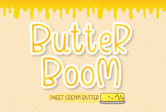 Butter Boom: A Playful Display Font for Eye-Catching Campaigns