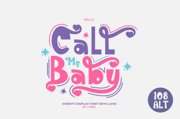 Call Me Baby: A Charming Display Font for Creative Web Design