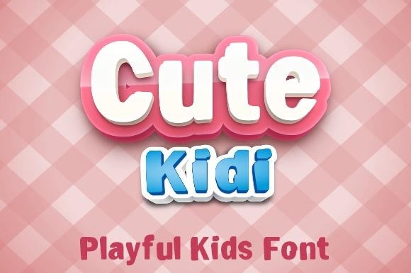 Cute Kidi: A Fun and Friendly Display Font for Editorial Design