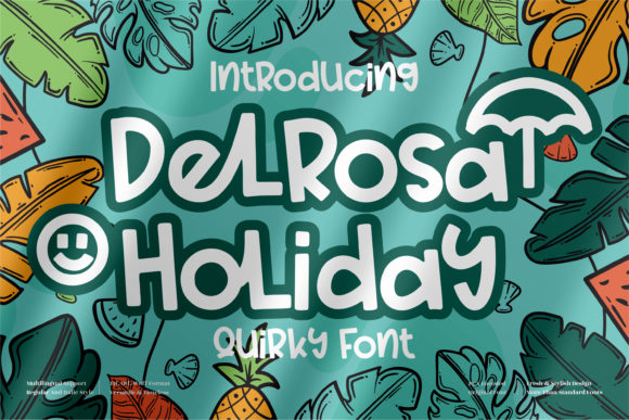 Delrosa Holiday: A Playful Display Font for Web Design