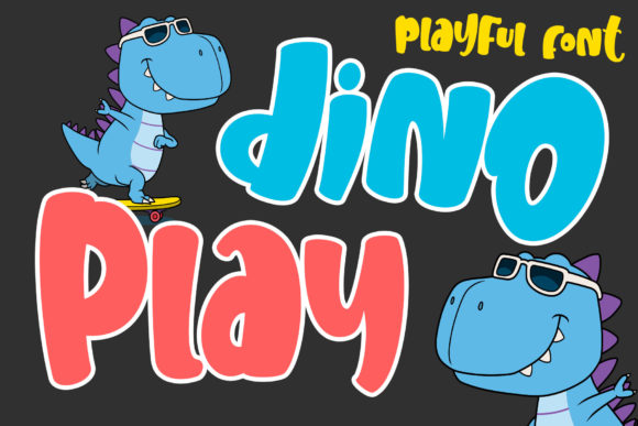 Discover Dino Play: A Friendly Display Font for Engaging Content