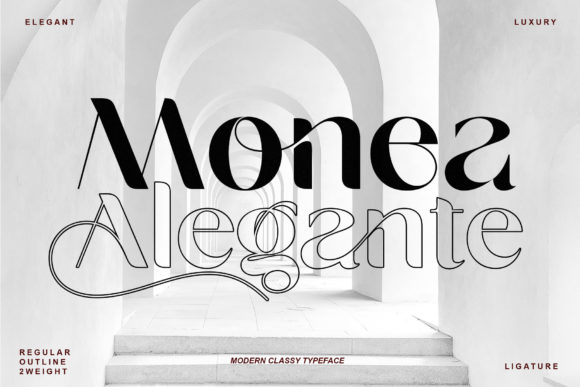 Discover Monea Alegante: An Elegant Display Typeface