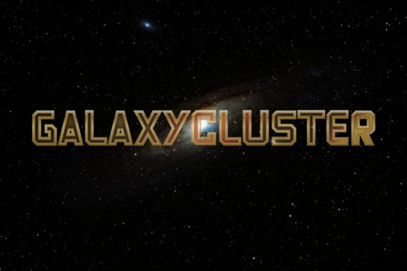 Galaxy Cluster: A Bold Display Font for Eye-Catching Campaigns
