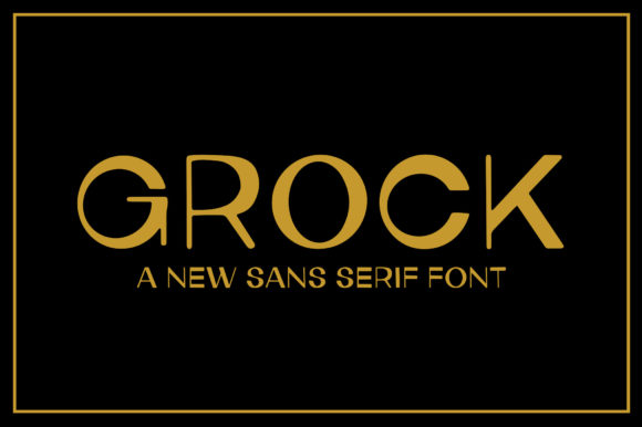 Grock: A Modern Display Typeface for Editorial Design