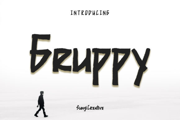 Gruppy: A Whimsical Display Font for Creative Web Design