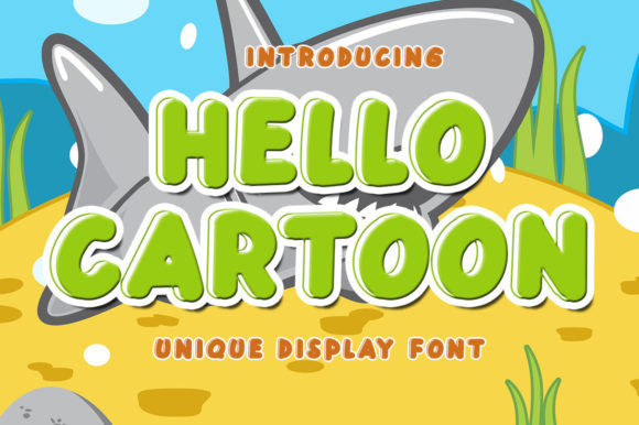 Hello Cartoon: A Fun and Bubbly Display Font for Engaging Content