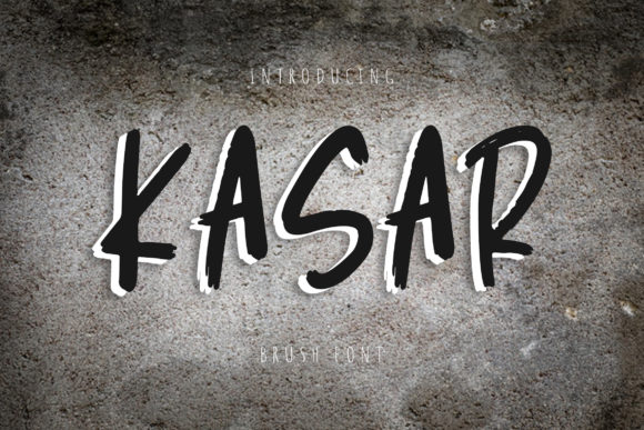 Kasar: A Cool Brushed Display Font for Stunning Web Designs
