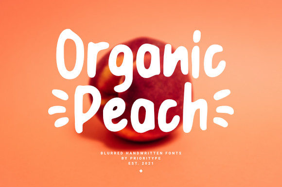 Organic Peach: A Charming Font for Handmade Creations