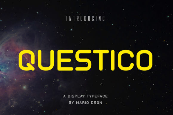 Questico: A Modern Display Font for Web Design