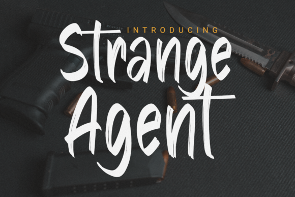 Strange Agent: A Friendly Display Font for Editorial Design