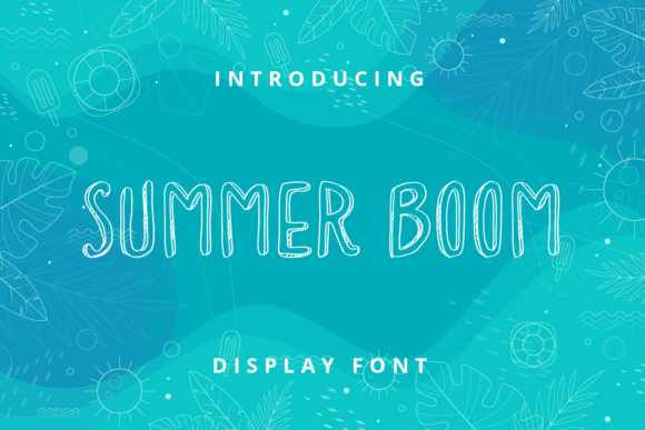 Summer Boom: A Fresh Display Font for Branding