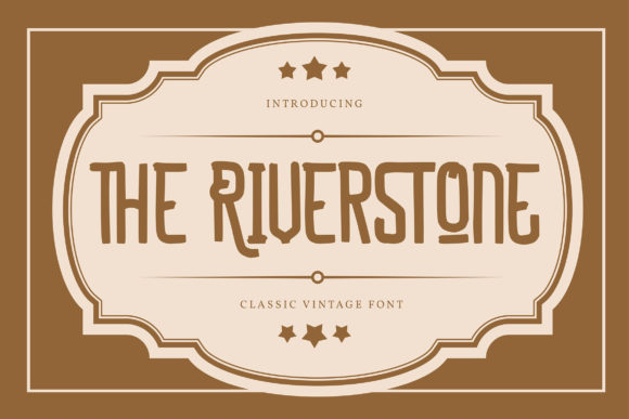 The Riverstone: A Classic Vintage Font for Editorial Design