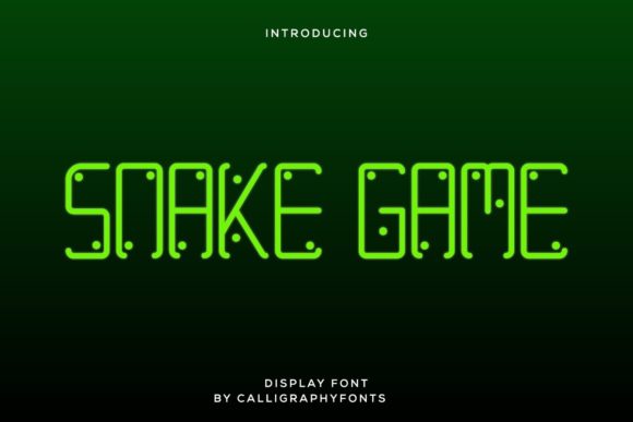 Transform Your Brand with Snake Game: A Futuristic Display Font