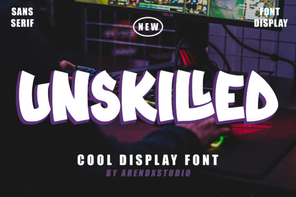 Unskilled: A Bold and Cool Display Font for Editorial Design